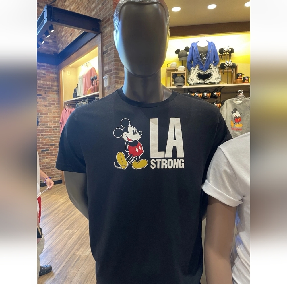 Disney Mickey Mouse So Cal Chic LA Strong Black Graphic T-Shirt